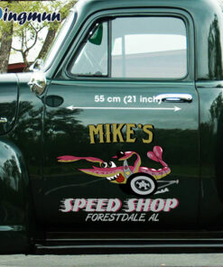 Alternative view of Personalized Hot Rod Vinyl Car Decals