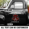 Personalized Hot Rod Pinstripe Decals