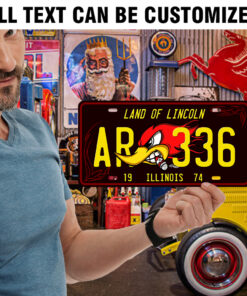 Alternative view of Hot Rod Mr Horsepower License Plate