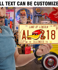 Alternative view of Custom Mr. Horsepower Old School License Plate
