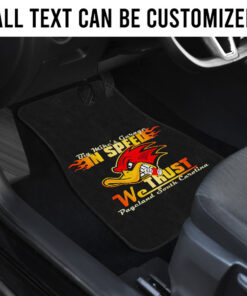 Alternative view of Personalized In Speed We Trust Mr. Horsepower Car Floor Mats