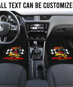Alternative view of Personalized Hot Rod Mr Horsepower Woodpecker Car Floor Mats