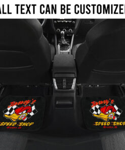 Alternative view of Personalized Hot Rod Garage Speed Shop Hot Rod Car Floor Mats