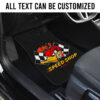 Personalized Hot Rod Garage Hot Rod Duck Speed Shop Car Floor Mats