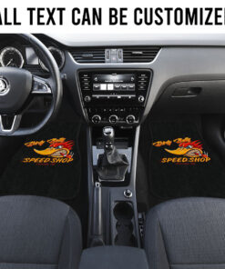 Alternative view of Hot Rod Garage Speed Shop Old School Mr Horsepower Car Floor Mats