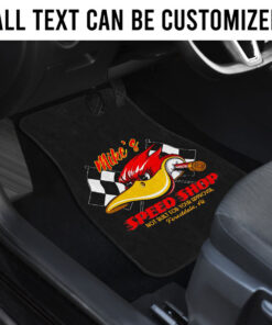 Alternative view of Custom Hot Rod Duck Lowbrow Car Floor Mats