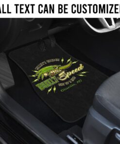 Alternative view of Custom Green Mr. Horsepower Built For Speed One Of A Kind Car Floor Mats
