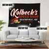 Personalized Mr Horsepower Hot Rod Woodpecker Speed Shop Garage Tapestry