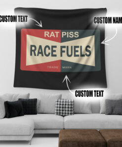 Personalized Hot Rod Rat Piss Race Fuels Living Room Bedroom Garage Tapestry