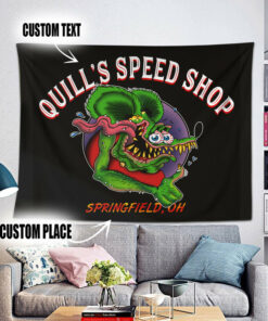 Personalized Hot Rod Eye Ball Kustom Garage Tapestry