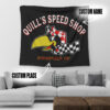 Personalized Hot Rod Speed Shop Racing Garage Tapestry