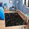 80s Colorful Arcade Area Rug For Living Room Bedroom