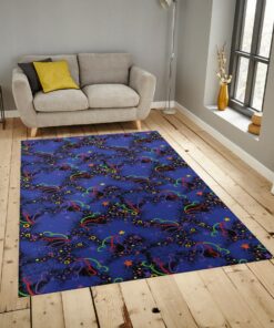 Bowling Alley Area Rug For Cosmic Pins Arcade Decor