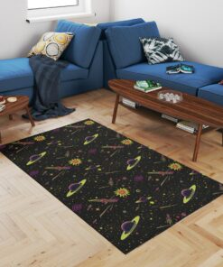 Galaxy 80s Arcade Pattern Area Rug