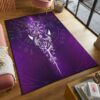 Purple Viking Vegvisir Tree of Life Valknut Rune Viking Area Rug