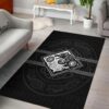 The Black And White Wolves ,Skoll and Hati Viking Area Rug
