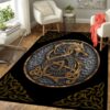 Personalized Fenrir Viking Norse Symbol Viking Floor Carpet