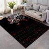 Dragon and Vegvisir Tattoo Viking Area Rug