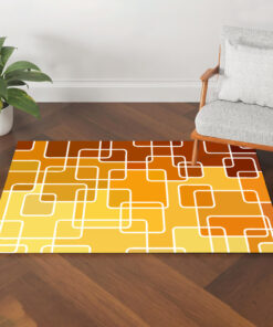 Alternative view of Abstract Geometric Mosaic 70s Style Area Rug