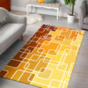 Abstract Geometric Mosaic 70s Style Area Rug