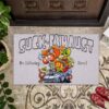 Rat Hot Rod Fink Garage Door Mat