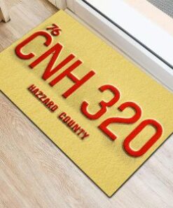 Doh Floor Mat General Lee The Dukes Of Hazzard Dodge Charger Boars Nest Door Mat