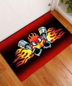 Personalized Lowrider Hot Rod Door Mat