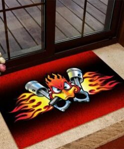 Personalized Lowrider Hot Rod Door Mat