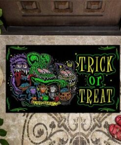Rat Fink Trunk Or Treat Hot Rod Door Mat