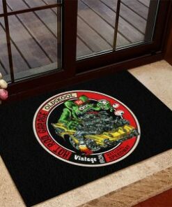 Hot Rod Garage Old Skool Rat Fink Door Mat