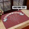 Personalized V8 Speed Pinstripe Hot Rod Door Mat