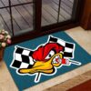 Hot Rod Duck Speed Shop Door Mat