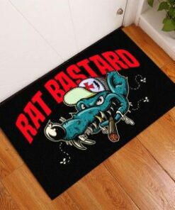 Rat Rod Hot Rod Chopper Door Mat