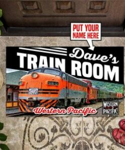 Personalized Welcome Sp Southern Pacific Station Door Mat