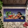 Rat Fink Pinup Girl Hot Rod Door Mat