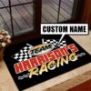 Personalized Racing Team Hot Rod Door Mat