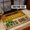 Personalized Hot Rod Rat Only Shop Door Mat
