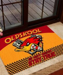 Mr Horsepower Oldskool Is Not Dead Stay True Door Mat
