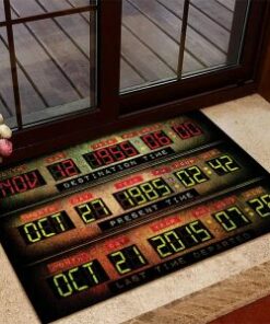 Hot Rod Back To The Future De Lorean Gmc Flux Capacity Door Mat