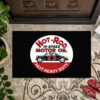 Personalized Hot Rod Motor Oil Street Vintage Door Mat