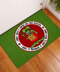 Personalized Rat Fink Hot Rod Garage Door Mat