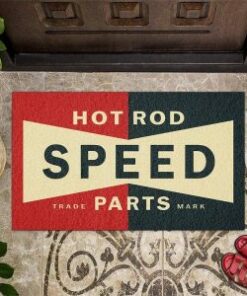 Personalized Rat Rod Speed Parts Door Mat
