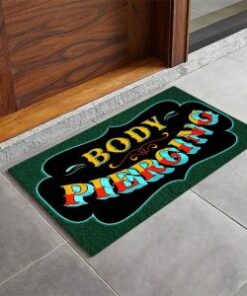 Hot Rod Body Piercing Door Mat