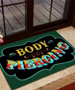 Hot Rod Body Piercing Door Mat