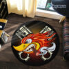 Personalized Speed Shop Hot Rod Shop Mr Horsepower Round Rug