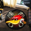 Personalized Hot Rod Duck Speed Shop Round Rug