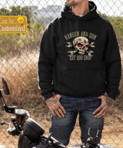 Hot Rod Garage Skull Custom T Shirts