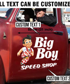 Alternative view of Customized Big Boy Speed Shop Decals For Vintage Car