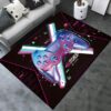 Personalized Game Room Area Rug - 3D Gamer Carpet for Living Room, Bedroom - Non-Slip Crystal Floor Polyester Mat