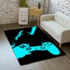 Large Gamer Controller Area Rugs for Boys' Bedroom and Living Room Decor